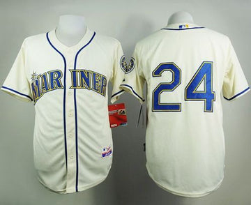 Ken Griffey Seattle Mariners cream Alternate jersey