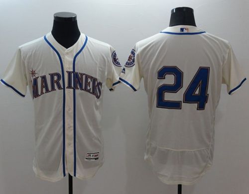Ken Griffey Seattle Mariners cream Authentic jersey