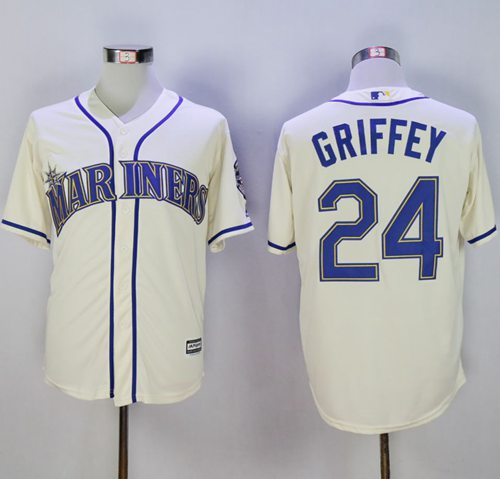 Ken Griffey Seattle Mariners cream jersey