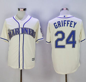 Ken Griffey Seattle Mariners cream jersey