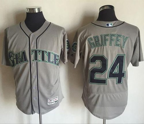 Ken Griffey Seattle Mariners grey Authentic jersey