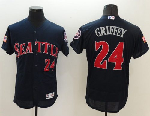 Ken Griffey Seattle Mariners navy Fashion jersey