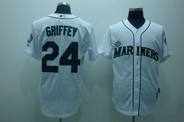 Ken Griffey Seattle Mariners white jersey