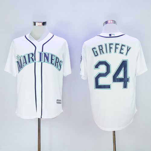 Ken Griffey Seattle Mariners white jersey