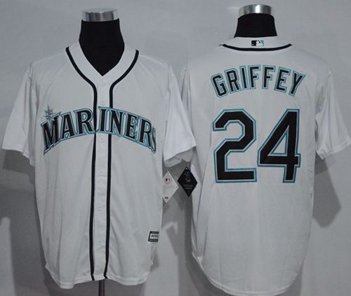 Ken Griffey Seattle Mariners white jersey