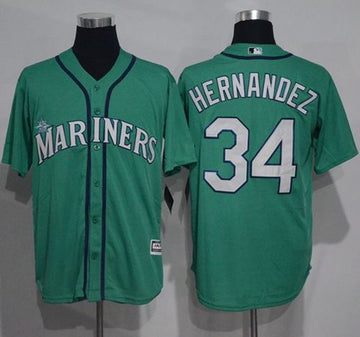 Felix Hernandez Seattle Mariners green jersey
