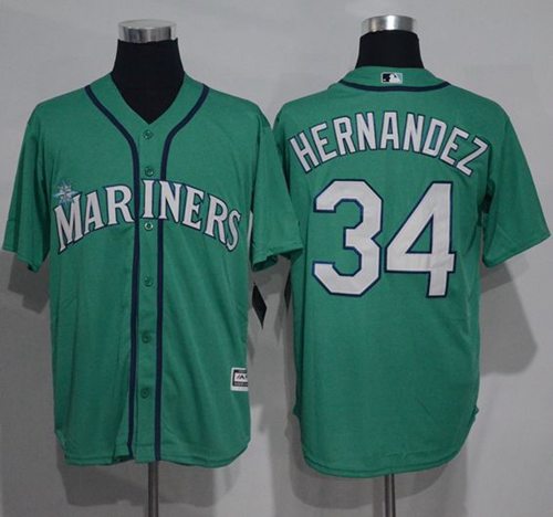 Felix Hernandez Seattle Mariners green jersey