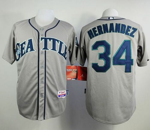 Felix Hernandez Seattle Mariners grey jersey