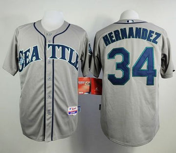 Felix Hernandez Seattle Mariners grey jersey