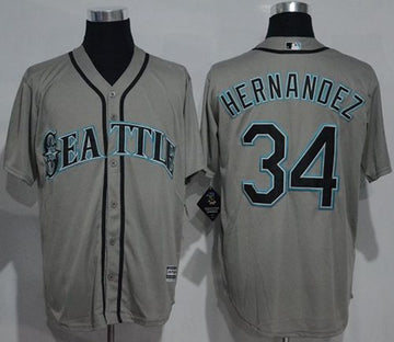 Felix Hernandez Seattle Mariners grey jersey