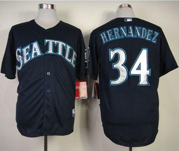 Felix Hernandez Seattle Mariners navy jersey