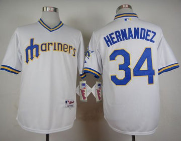 Felix Hernandez Seattle Mariners white jersey