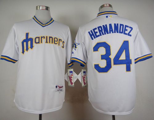 Felix Hernandez Seattle Mariners white jersey