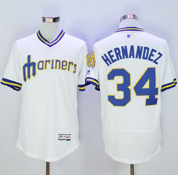 Felix Hernandez Seattle Mariners white Authentic jersey