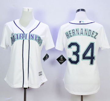 Felix Hernandez Seattle Mariners white Home jersey