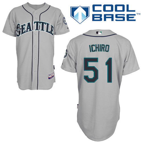 Ichiro Suzuki Seattle Mariners grey jersey
