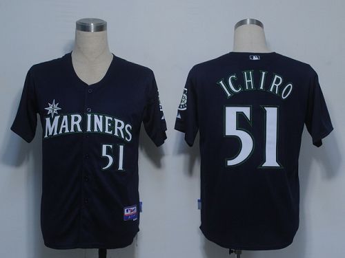Ichiro Suzuki Seattle Mariners navy jersey