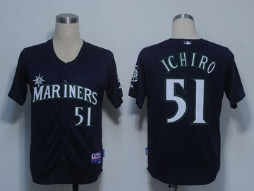Ichiro Suzuki Seattle Mariners navy jersey