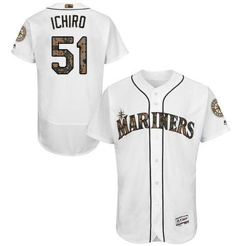 Ichiro Suzuki Seattle Mariners white Authentic jersey
