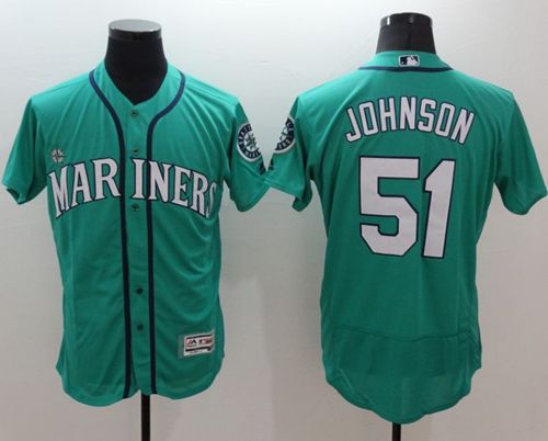 Randy Johnson Seattle Mariners green Authentic jersey
