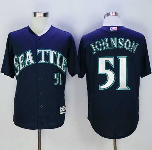 Randy Johnson Seattle Mariners navy jersey