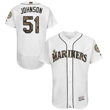 Randy Johnson Seattle Mariners white Authentic jersey