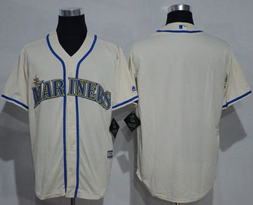 Custom Seattle Mariners cream jersey