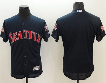 Custom Seattle Mariners navy Fashion jersey