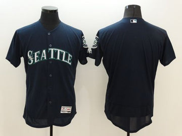 Custom Seattle Mariners navy Authentic jersey