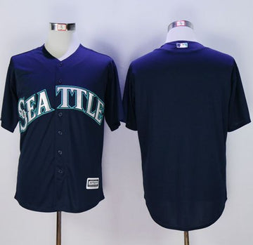 Custom Seattle Mariners navy jersey