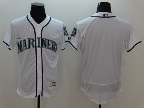 Custom Seattle Mariners white Authentic jersey