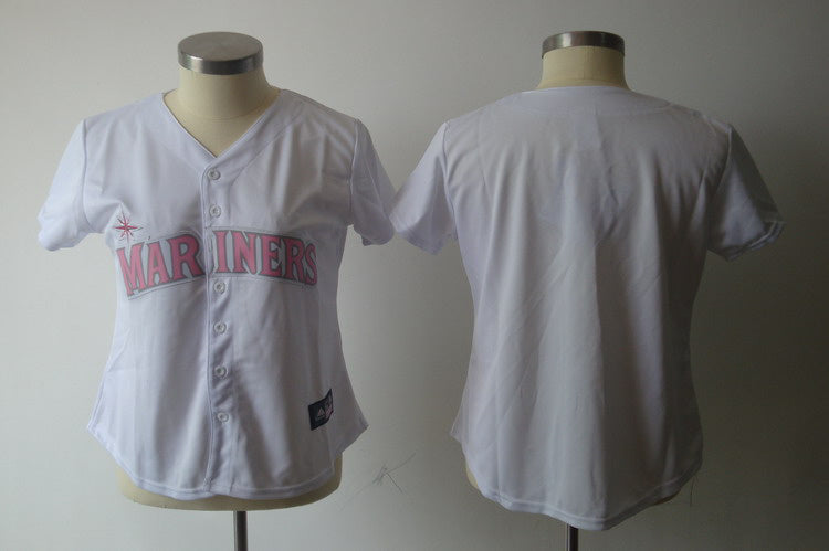 Custom Seattle Mariners white Fashion jersey