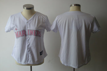 Custom Seattle Mariners white Fashion jersey