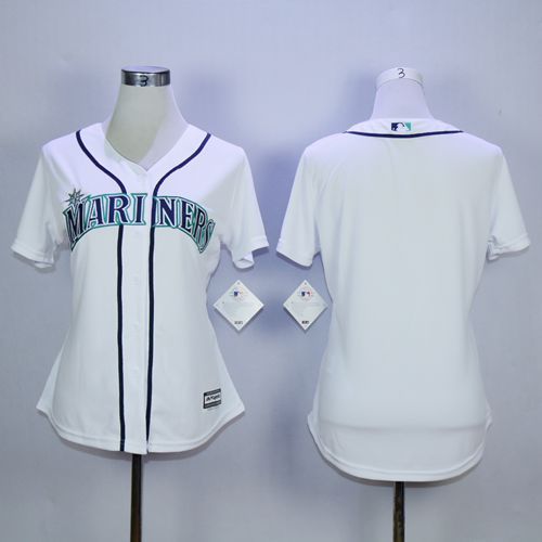 Custom Seattle Mariners white Fashion jersey