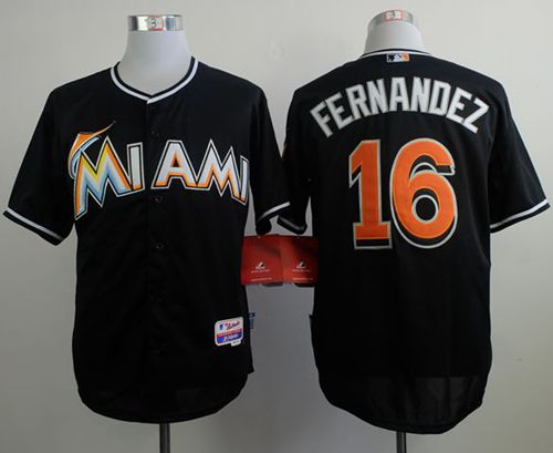 Jose Fernandez Miami Marlins black Alternate jersey