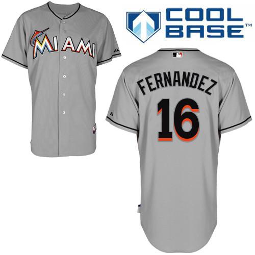 Jose Fernandez Miami Marlins grey jersey