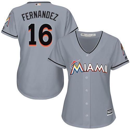 Jose Fernandez Miami Marlins grey Road jersey