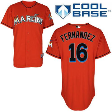 Jose Fernandez Miami Marlins orange jersey