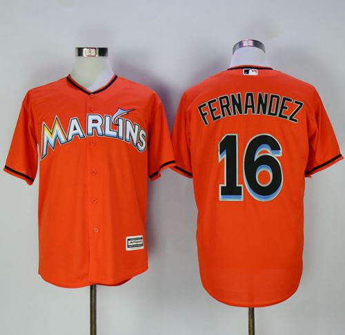 Jose Fernandez Miami Marlins orange jersey