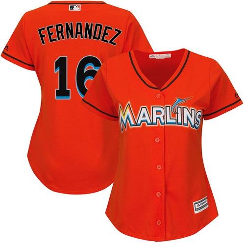 Jose Fernandez Miami Marlins orange Alternate jersey