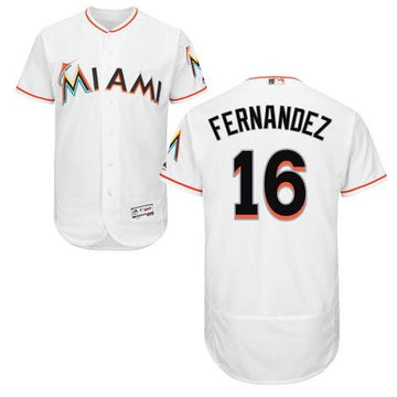 Jose Fernandez Miami Marlins white Authentic jersey