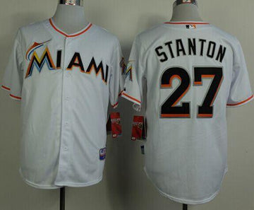 Giancarlo Stanton Miami Marlins white Home jersey