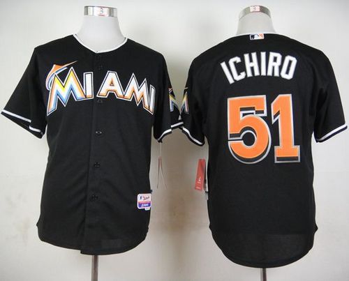 Ichiro Suzuki Miami Marlins black jersey