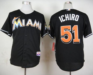 Ichiro Suzuki Miami Marlins black jersey