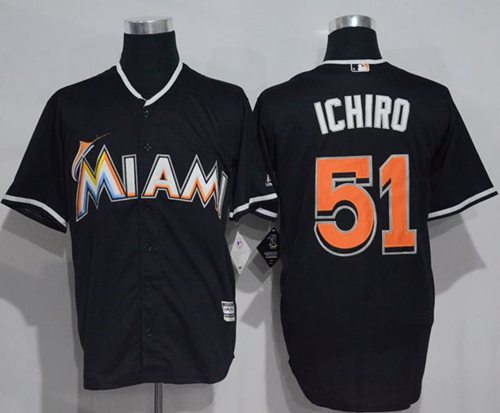 Ichiro Suzuki Miami Marlins black jersey