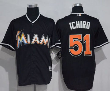 Ichiro Suzuki Miami Marlins black jersey