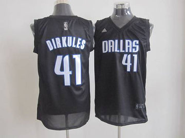 Dirk Nowitzki Dallas Mavericks black Fashion jersey