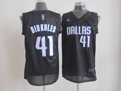Dirk Nowitzki Dallas Mavericks black Fashion jersey