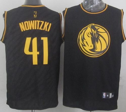 Dirk Nowitzki Dallas Mavericks black Fashion jersey