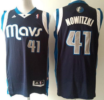 Dirk Nowitzki Dallas Mavericks blue jersey
